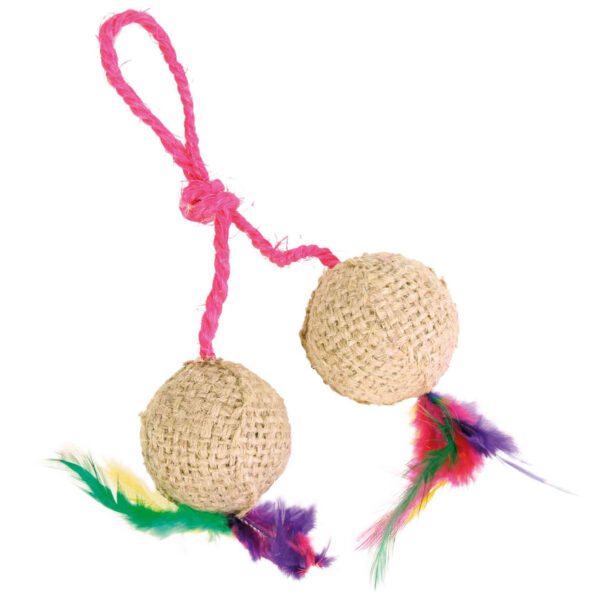 2 Pelotas con Cuerda x 4 UNIDADES