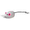 Set de Ratón Peluche con Cascabel x 4 UNIDADES 2 2 Ratones Peluche con Cascabel 5 cm Blanco Gris