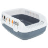 Bandeja Higienica Delio con Borde 38 20 50 cm Gris Blanco