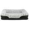 Cama Lino cuadrado 70 55 cm Negro Gris