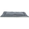 Colchoneta Farello felpa tejido madera 60 50 cm Blanco Gris Gris