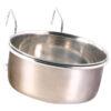 Comedero Bebedero Acero con Gancho 0 6 l 12 cm