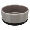 Comedero Ceramica Base Goma 0 4 l 12 cm Gris