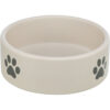Comedero de ceramica 0 3 l 12 cm Gris claro Gris