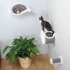 Cueva suave de fijar a pared 42 29 28 cm Crema