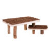 Refugio y Plataforma con Escalones 4 Mesa con banco Natural Living 37 17 28 cm