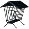 Porta Heno metal 20 23 20 cm Negro