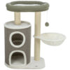 Poste RascadorDante 86 cm Blanco Verde Gris