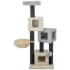 Poste RascadorEnzo 156 cm Crema Gris Negro