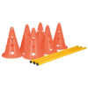 Set 3 Obstaculos 23 30 cm 78 cm Naranja Amarillo
