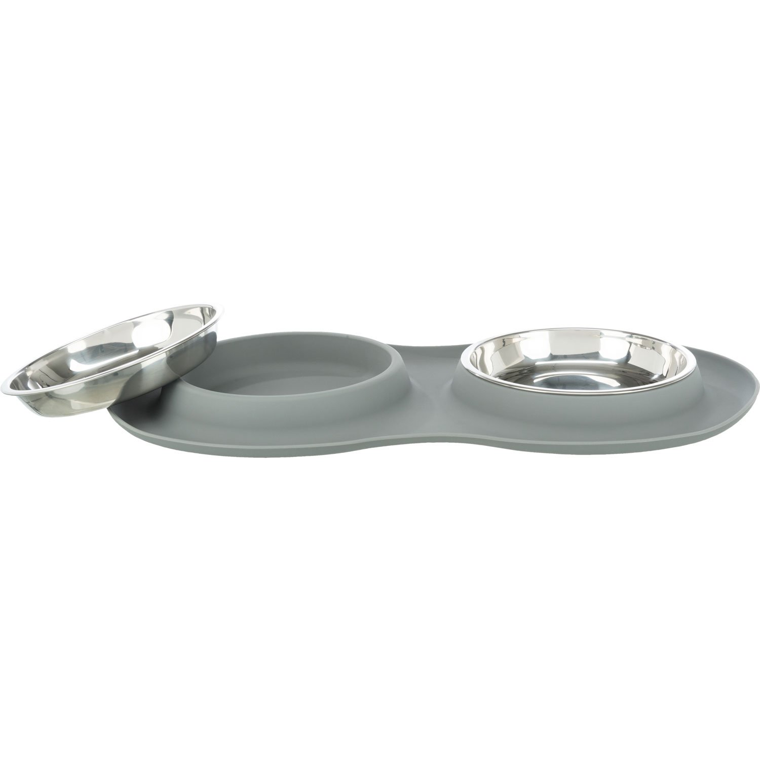 Set de comederos, silicona/acero inoxidable - Imagen 2