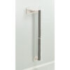 Set de pared 1 poste con soportes de pared 35 130 25 cm Blanco Gris
