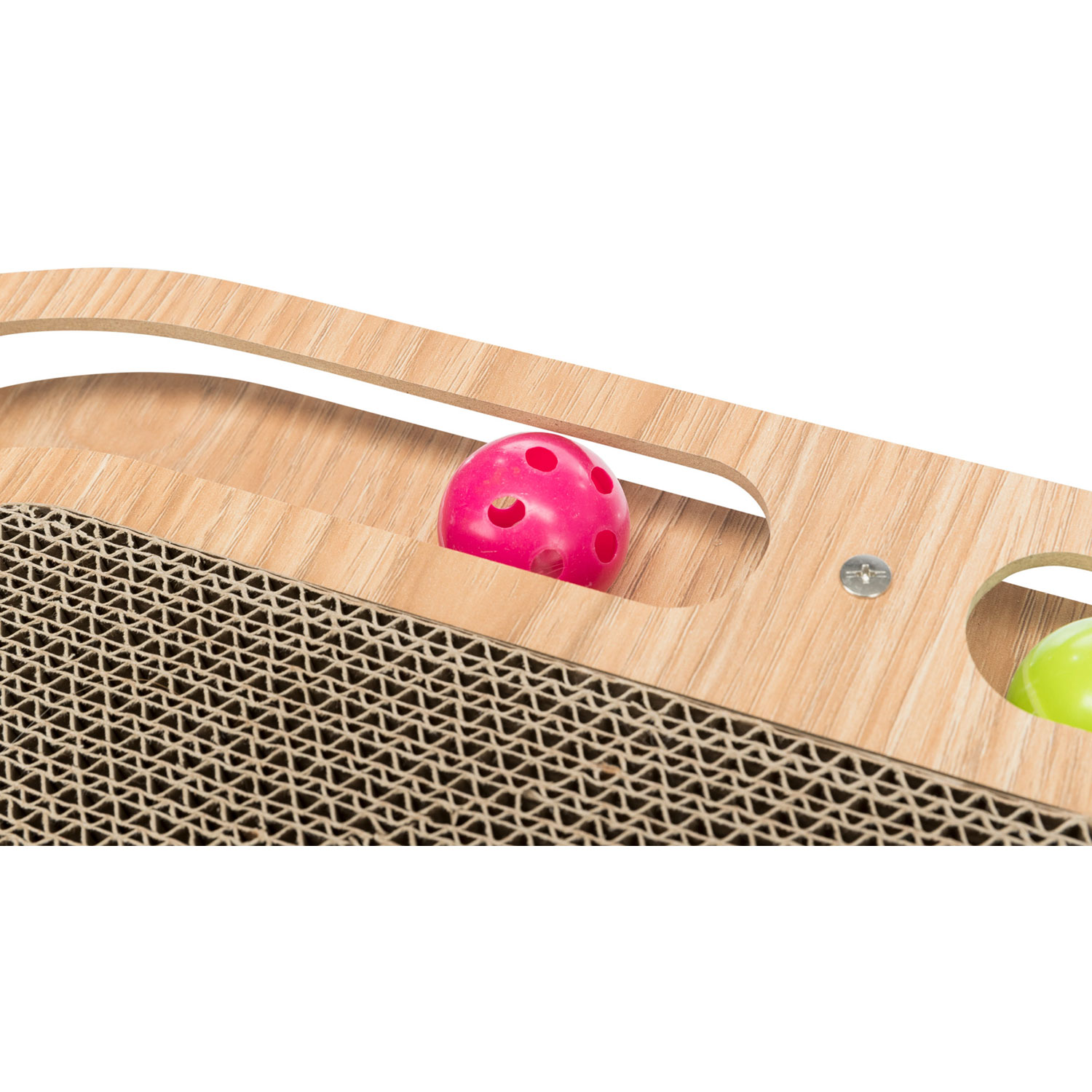 Tabla Cartón Rascadora con Marco de Madera - Imagen 2